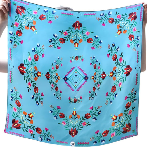Fringe Scarves "Fiesta" Shorty Scarf - Multiple Colors ACCESSORIES - Additional Accessories - Wild Rags & Scarves Fringe Scarves Turquoise  