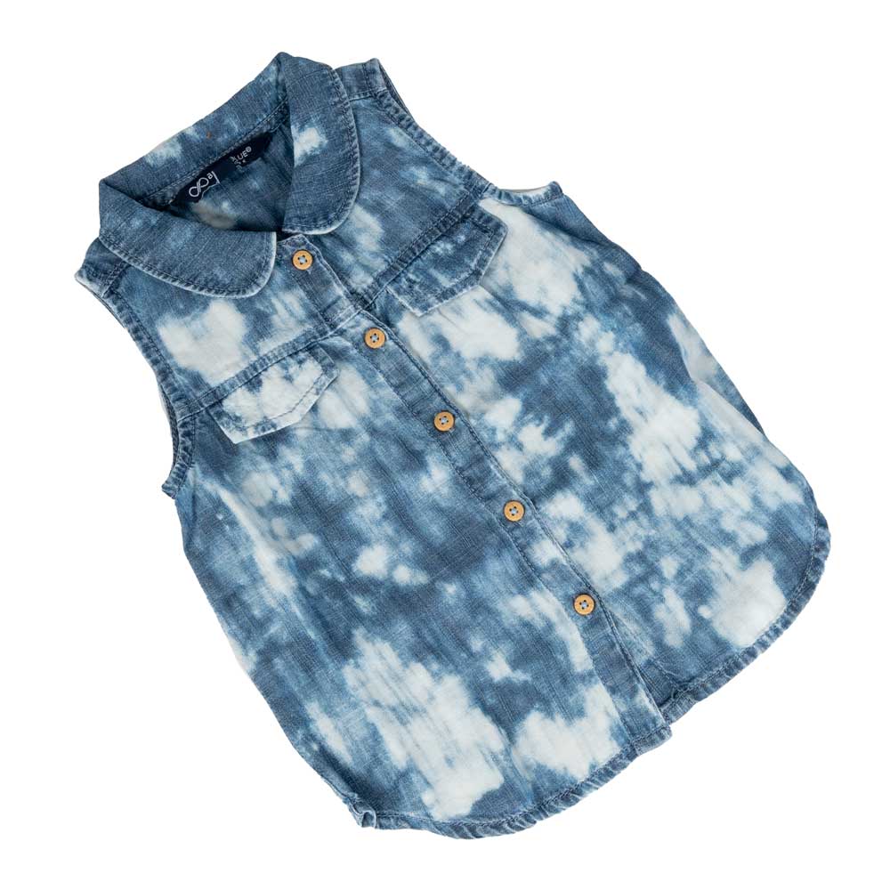 Blu & Blue Girl's Dale Cloud Shirt - FINAL SALE KIDS - Girls - Clothing - Tops - Sleeveless Tops Blu & Blue   
