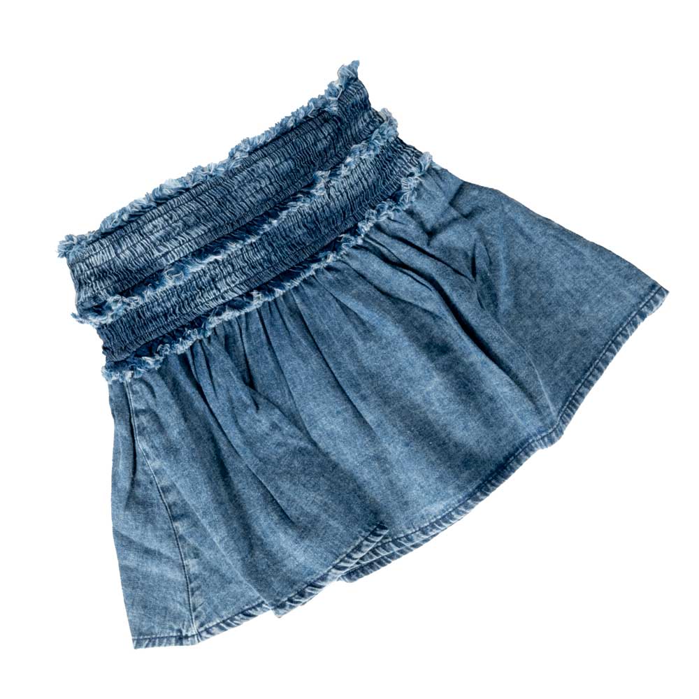 Vintage 80s High Waisted Acid Wash Denim Skirt Pencil Skirt | Shop THRILLING