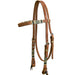 Teskey's Browband Headstall w/Rawhide Accents Tack - Headstalls Teskey's Natural