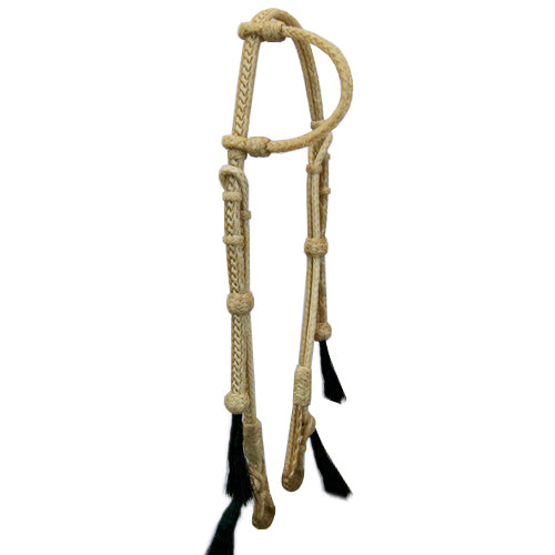 Teskey's Braided Rawhide One Ear Headstall Tack - Headstalls Teskey's