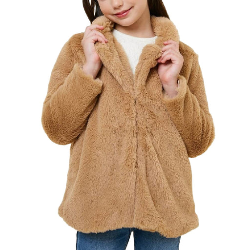 Girl's Faux Fur Coat - FINAL SALE KIDS - Girls - Clothing - Outerwear - Jackets Hayden Los Angeles   