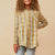 Hayden Girl's Pocket Plaid Button Top KIDS - Girls - Clothing - Tops - Long Sleeve Tops HAYDEN LOS ANGELES   