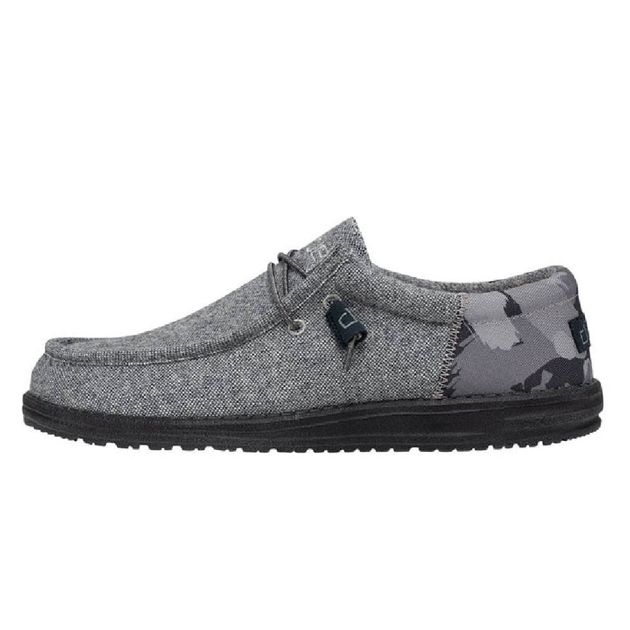 Hey Dude Wally Funk - Wool Grey Camo MEN - Footwear - Casual Shoes Hey Dude