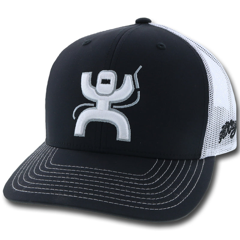 Hooey Black/White Trucker Cap HATS - BASEBALL CAPS Hooey   