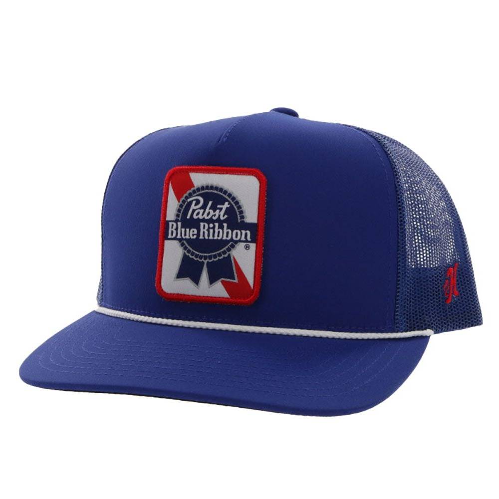 Hooey Pabst Blue Ribbon Trucker Cap - Blue HATS - BASEBALL CAPS Hooey   