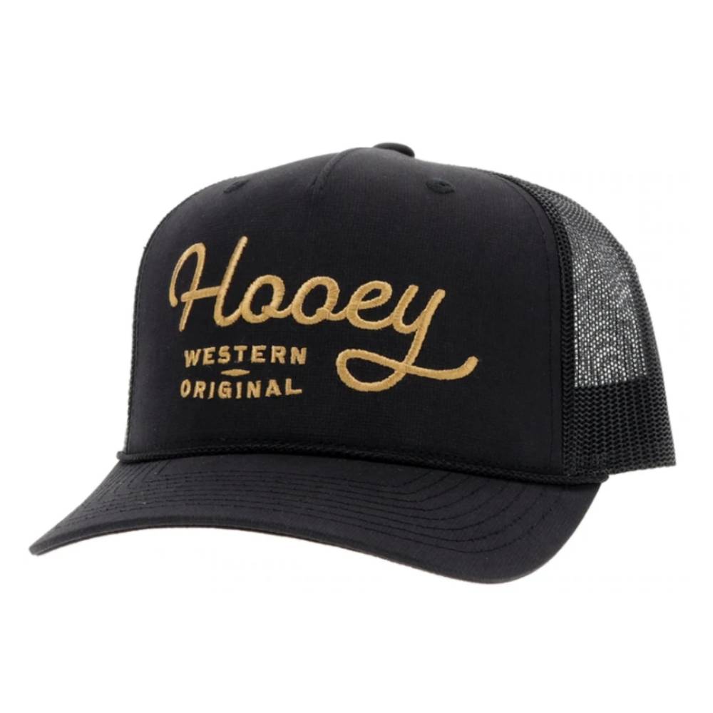 Hooey "OG" Black Trucker Cap HATS - BASEBALL CAPS Teskeys   