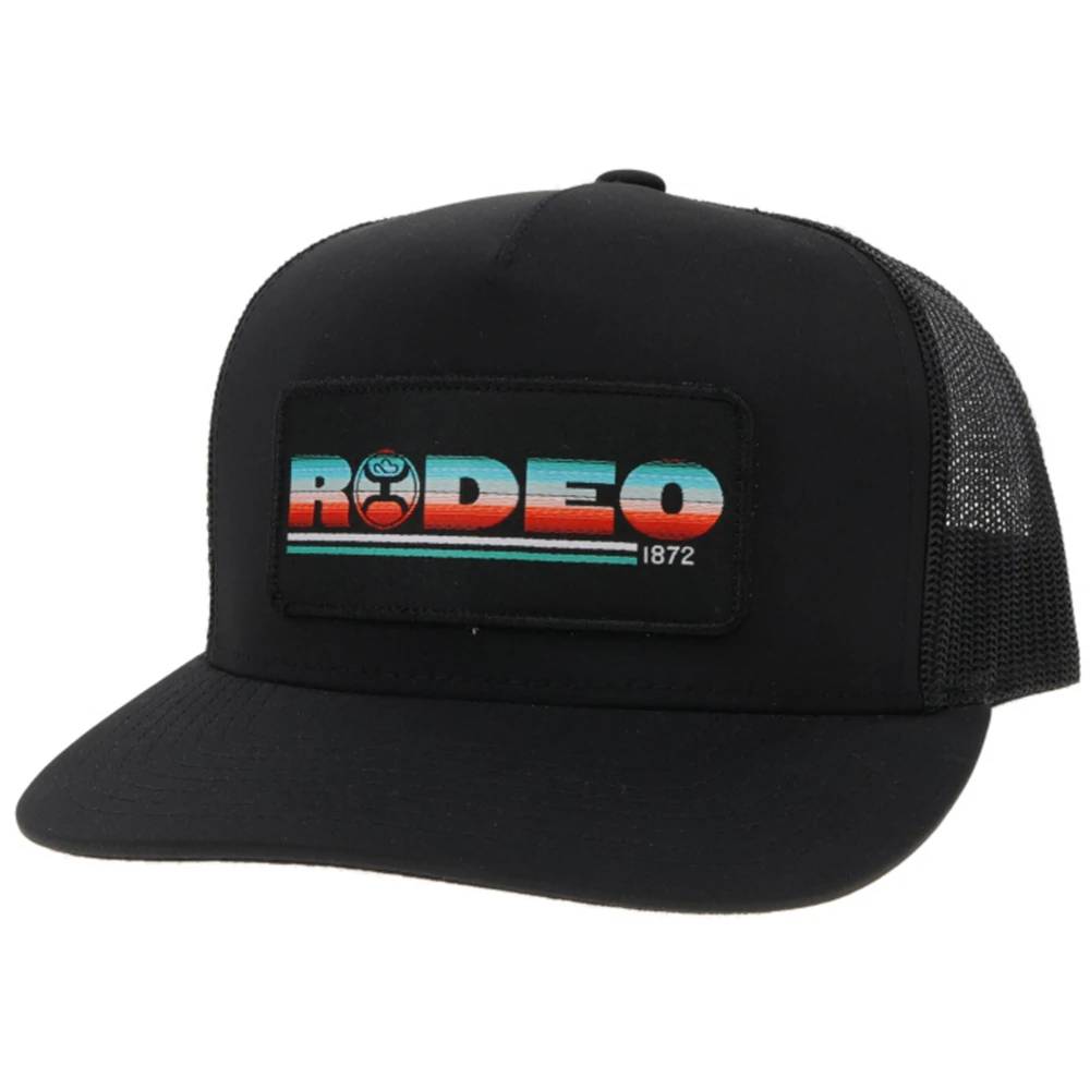 Hooey "Rodeo" Black Trucker Cap HATS - BASEBALL CAPS Hooey   