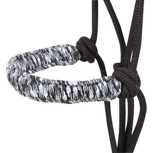Cashel Braided Rope Nose Halter with Lead Tack - Halters & Leads - Combo Cashel Black Camo  