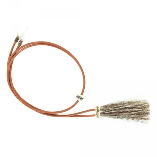 Leather & Horsehair Tassel Stampede Hatband - Brown HATS - HAT RESTORATION & ACCESSORIES M&F Western Products   