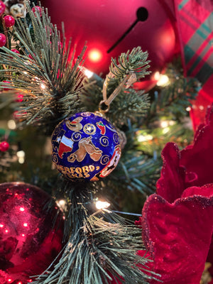 Teskey's Ornament - Texas Icons with Santa HOME & GIFTS - Home Decor - Seasonal Decor Teskey's   
