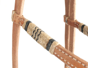 Teskey's Crossover Browband Headstall with Rawhide Accents Tack - Headstalls Teskey's   