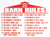 Barn Rules Sign Barn Supplies - Signage MISC   