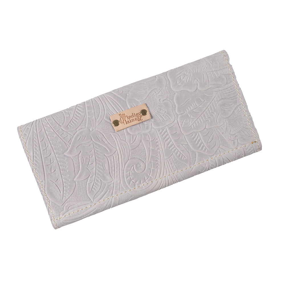 Indigo Laine Tri-Fold Wallet - Pearl WOMEN - Accessories - Handbags - Wallets Indigo Laine & Co   