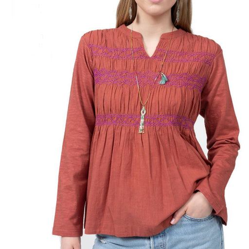 * Ivy Jane Smocked Front Top- FINAL SALE WOMEN - Clothing - Tops - Long Sleeved Ivy Jane