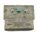 J. Alexander Stamped Feathers Box - 3 Turquoise Stone HOME & GIFTS - Home Decor - Decorative Accents J. Alexander Rustic Silver   