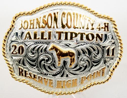 Junior Trophy Buckle 1 Customs & Awards - Buckles Teskey's