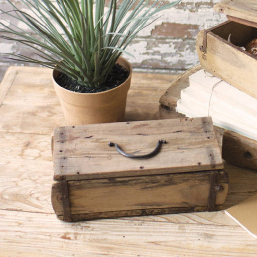 Kalalou Wooden Brick Mold Box HOME & GIFTS - Home Decor - Decorative Accents Kalalou   