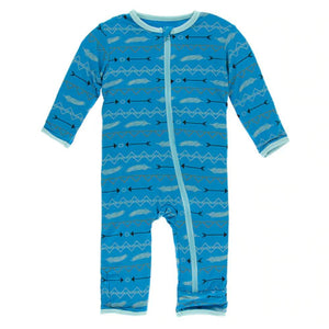 Kickee Pants Print Zipper Coverall - Multiple Prints KIDS - Baby - Baby Girl Clothing Kickee Pants Amazon Southwest N 