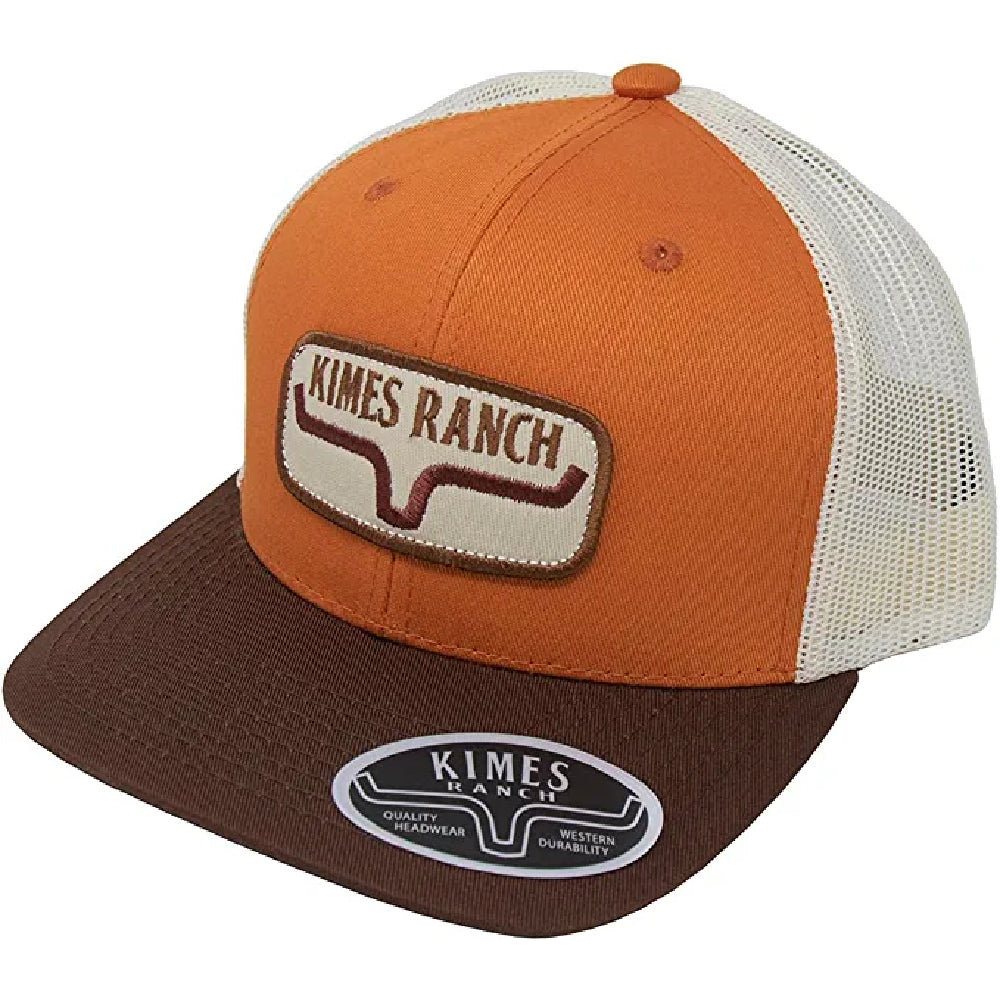 Kimes Ranch Rolling Trucker Cap - Burnt Orange HATS - BASEBALL CAPS Kimes Ranch   