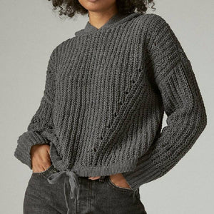 Lucky Brand Chenille Hoodie WOMEN - Clothing - Sweaters & Cardigans Lucky Brand Jeans   