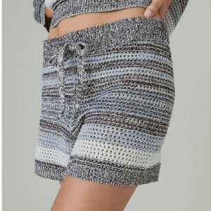 Lucky Brand Striped Oversized Shorts - FINAL SALE WOMEN - Clothing - Shorts Lucky Brand Jeans   