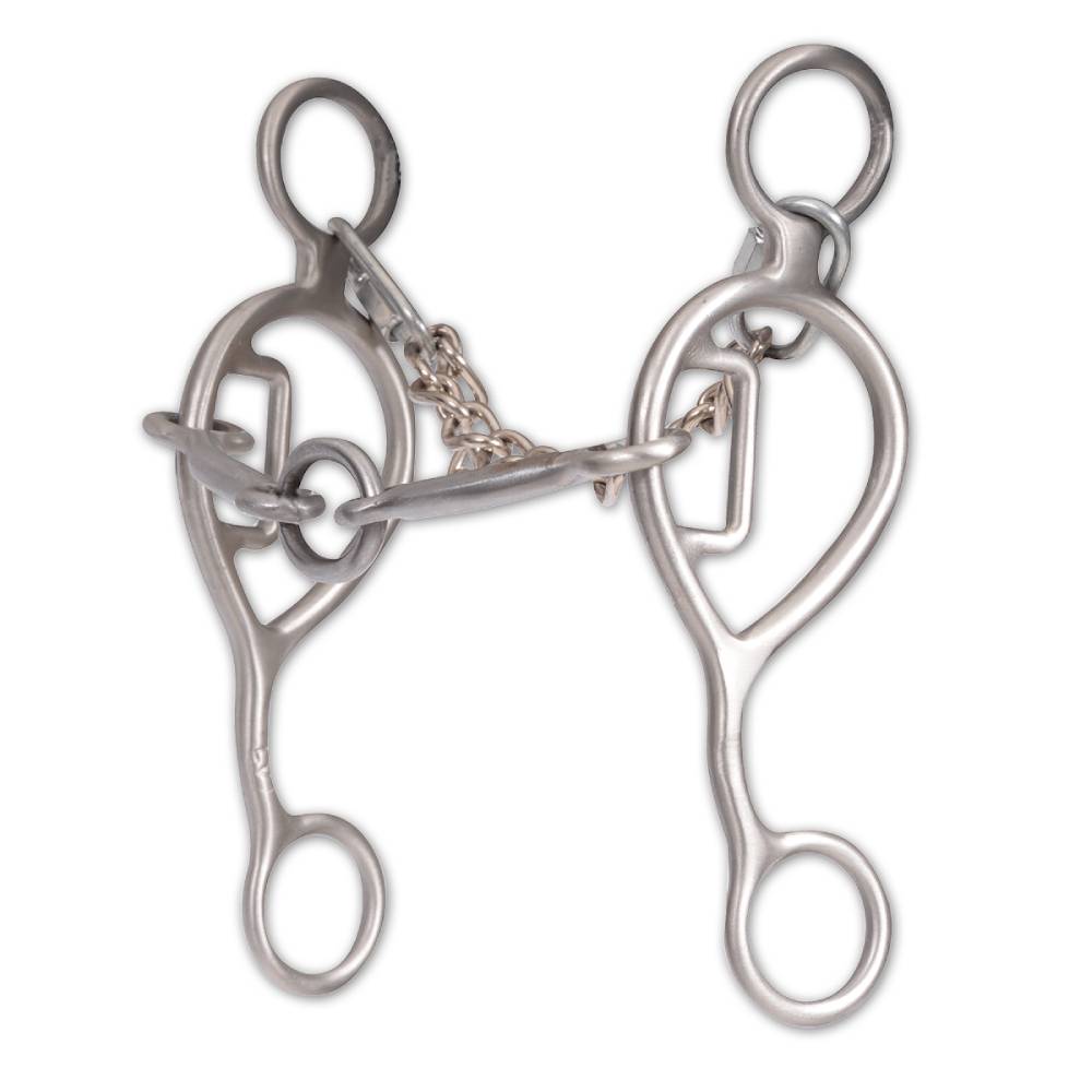 Classic Equine Stainless Steel Twisted O Ring Snaffle Bit