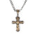Men's Silver with Gold Cross Necklace MEN - Accessories - Jewelry & Cuff Links M&F Western Products   