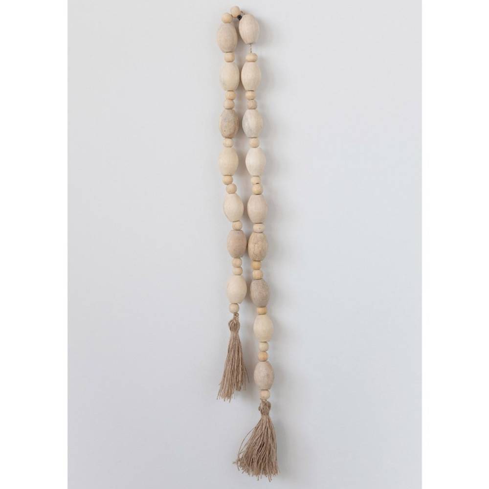 Mango Wood Bead Garland HOME & GIFTS - Home Decor - Decorative Accents Creative Co-Op   
