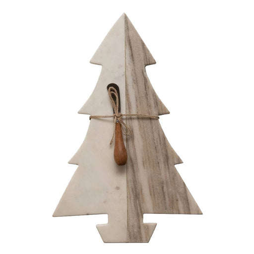 Marble Tree Cheese Board HOME & GIFTS - Home Decor - Seasonal Decor Creative Co-Op   