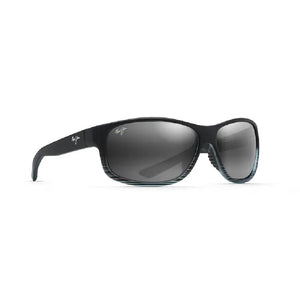 Maui Jim Grey Kaiwi Channel Grey Blk Stripe ACCESSORIES - Additional Accessories - Sunglasses Maui Jim Sunglasses   