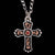 Men's Silver and Gold Cross Necklace MEN - Accessories - Jewelry & Cuff Links M&F Western Products   