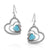 Montana Silversmiths Clearer Ponds Turquoise Heart Earrings WOMEN - Accessories - Jewelry - Earrings Montana Silversmiths   