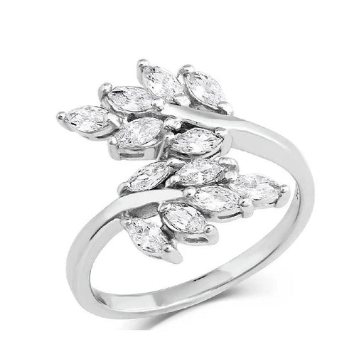 Montana Silversmiths Crystal Leaflet Wrap Ring WOMEN - Accessories - Jewelry - Rings Montana Silversmiths   