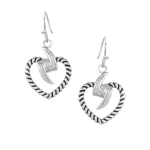 Montana Silversmiths Electric Love Heart Earrings WOMEN - Accessories - Jewelry - Earrings Montana Silversmiths   