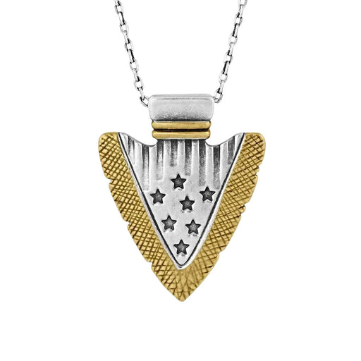 Montana Silversmiths Star Spangled Arrowhead Necklace MEN - Accessories - Jewelry & Cuff Links Montana Silversmiths   