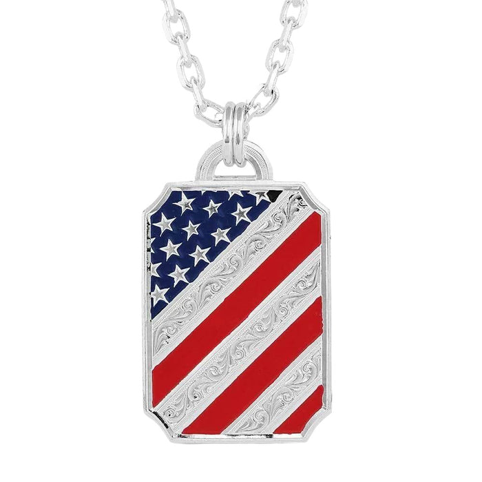 Montana Silversmiths Stars and Stripes Patriotic Necklace MEN - Accessories - Jewelry & Cuff Links Montana Silversmiths   
