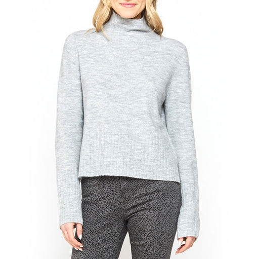 Montserrat Shaded Grey Mock Neck Sweater WOMEN - Clothing - Sweaters & Cardigans Velvet Heart   