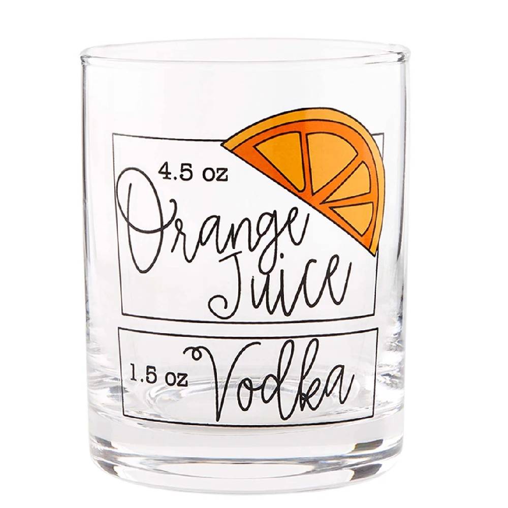 Mud Pie Double Old Fashion Brunch Glass HOME & GIFTS - Tabletop + Kitchen - Drinkware + Glassware Mud Pie   