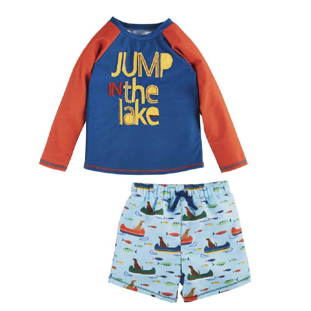 Mud Pie Boy's Jump In The Lake Rashguard Set - FINAL SALE KIDS - Baby - Baby Boy Clothing Mud Pie   