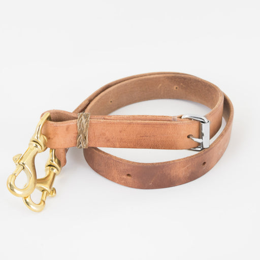 Teskey's 1" Tie Down Strap With Rawhide Accents Tack - Nosebands & Tie Downs Teskey's Medium Oil