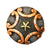 Copper Swirl Concho with Star Center Tack - Conchos & Hardware - Conchos MISC Chicago Screw 1" 