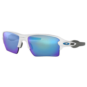 Oakley Flak 2.0 XL Polished White w/Prizm Sapphire Injected Sunglasses ACCESSORIES - Additional Accessories - Sunglasses Oakley   