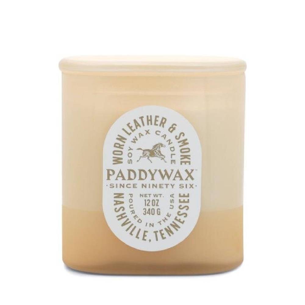 Paddywax Vista 12oz Candle -Worn Leather & Smoke HOME & GIFTS - Home Decor - Candles + Diffusers Paddywax   