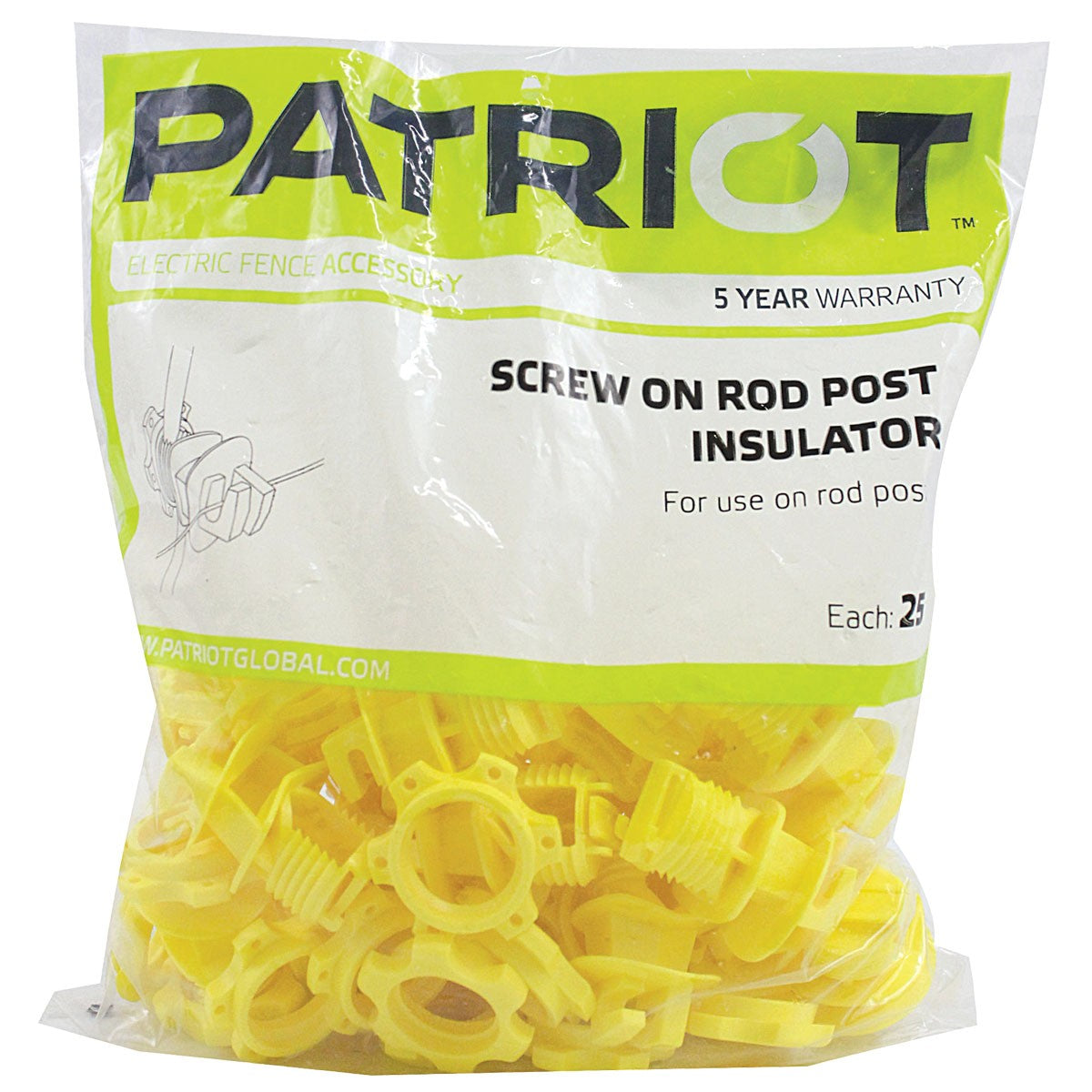 Patriot Screw On Rod Post Insulator - Teskeys