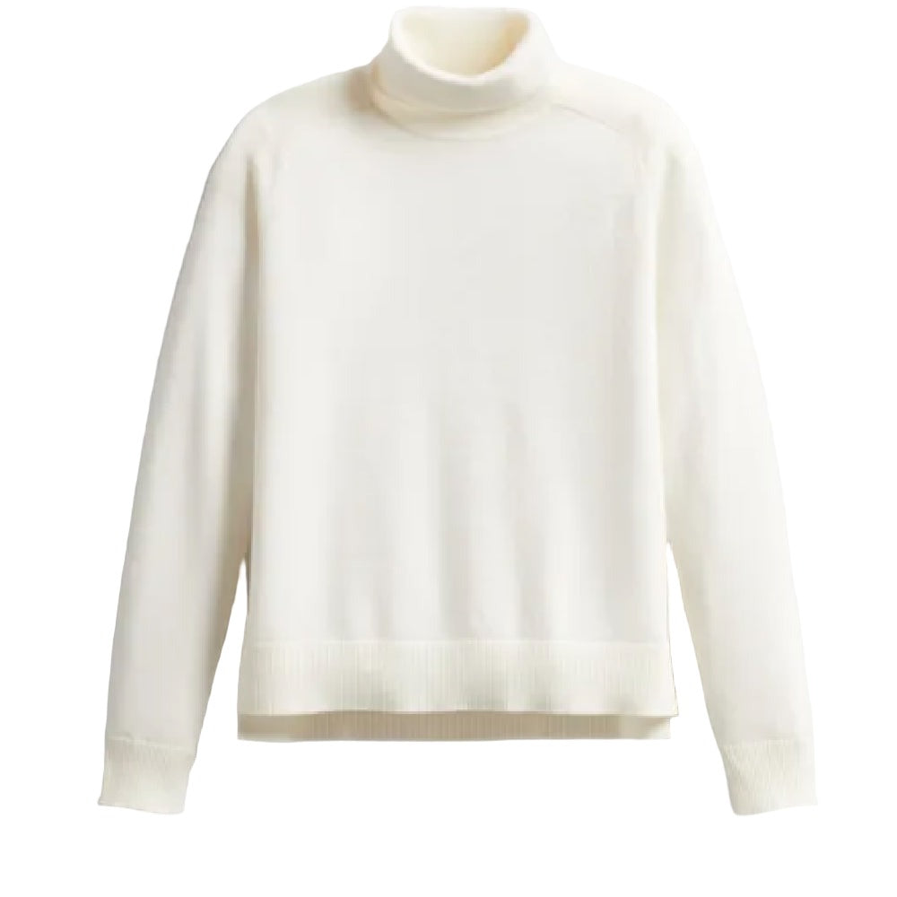 Pendleton Pendleton Women's Raglan Merino Wool Turtleneck Sweater, Ivory, XS WOMEN'S RAGLAN MERINO TURTLENECK
