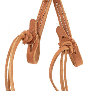 Patrick Smith One Ear Headstall With Pineapple Knot Tie Ends Tack - Headstalls Patrick Smith   