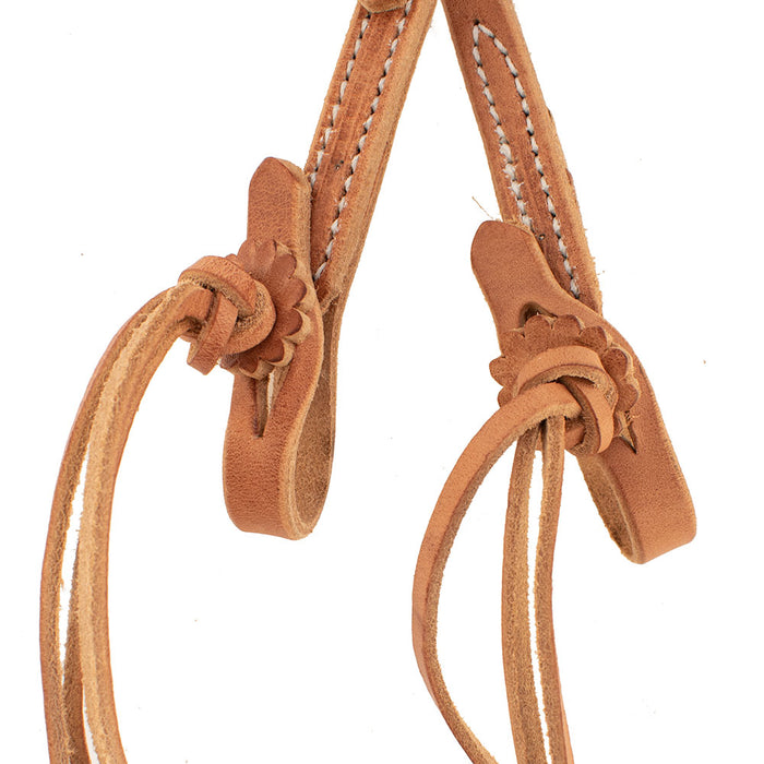 Patrick Smith One Ear Headstall w/Pineapple Knot Tie Ends Tack - Headstalls Patrick Smith