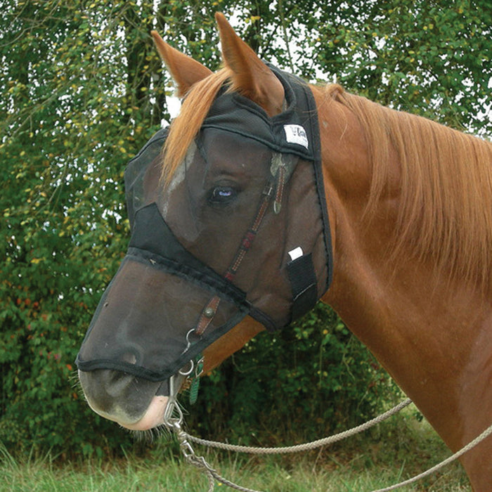 Cashel Quiet Ride Long Nose Fly Mask Equine - Fly & Insect Control Cashel Yearling/Large Pony  