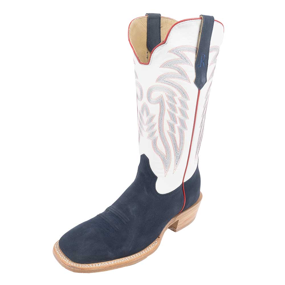 R. Watson Men s Midnight Blue Rough Out Boot